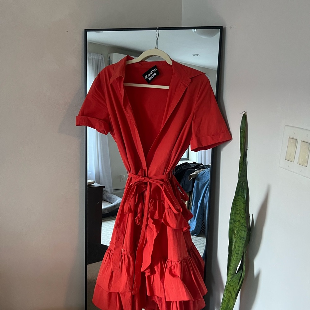 Moschino Vibrant Red Mini Dress